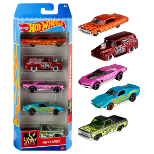 Hot Wheels Cars. 5-Pack Of Die-Cast Toy Cars Or Trucks in 1:64 Scale