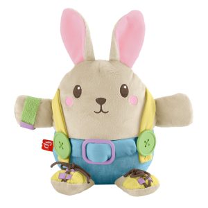 Fisher-Price Learn To Dress Bunny Plush Animal Doll Educational Activity Toy For Toddlers