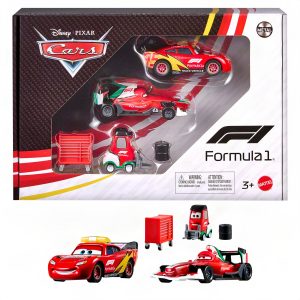 Disney And Pixar Cars X Formula 1 Collab. Lightning Mcqueen. Francesco Bernoulli & Alex Machino