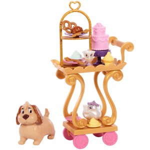 Disney Princess Enchanted Stories Belle Tea Set W/ Cart. Friends & 13 Accessories. Inspired By Movie