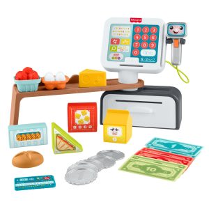 Fisher-Price Laugh & Learn Count & Shop Cash Register Electronic Toddler Learning Toy. 20 Pieces