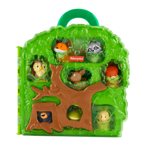 Fisher-Price Little People Forest Friends Carry Case Toddler Playset With Figures. 9 Pieces