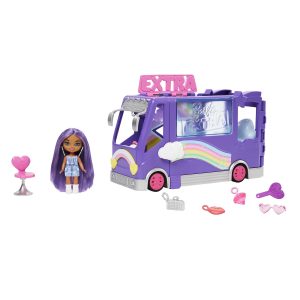 Barbie Sets. Barbie Extra Mini Minis Doll And Tour Bus Playset