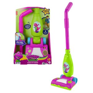 Fisher-Price Barney's World Clean Up Vacuum Electronic Toddler Toy With Lights. Music & Games