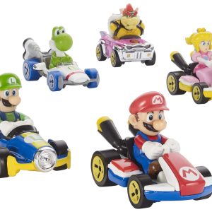 Hot Wheels Mario Kart Collection Of 1:64 Scale Die-Cast Replica Vehicles. Toy Collectibles