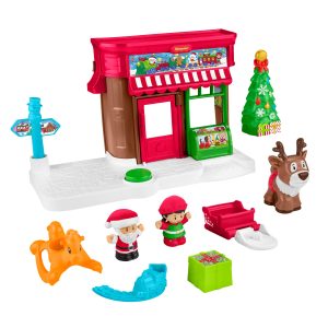 Fisher-Price Little People Christmas Wonderland Gift Set For Toddlers & Kids. 8 Pieces