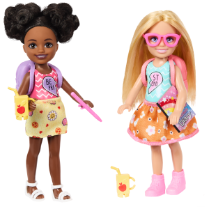Barbie Chelsea Play Together Doll Pack. Set Of 2 Small Dolls & 7 Accessories Themed To Bffs
