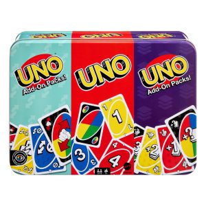 UNO Card Game With 2 Add-On Packs Card Deck For Kids. Adults & Family Night
