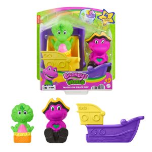 Fisher-Price Barney's World Water Fun Pirate Ship. 4-Piece Set For Water Play