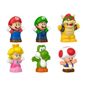 Fisher-Price-Coffret de 6 Figurines Mario Little People