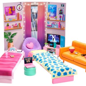 Barbie: Big City. Big Dreams Dorm Room Playset With Furniture & Accessories. 3 To 7 Years