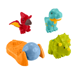 Fisher-Price Little People Friendly Dinosaur Figure Pack Toddler Toy. 4 Pieces