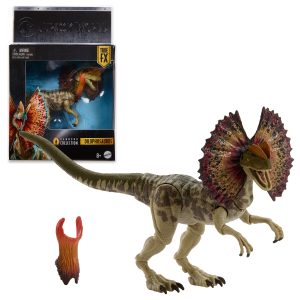 Jurassic World Hammond Collection Dilophosaurus Dinosaur Figure. Deluxe Design And Articulation
