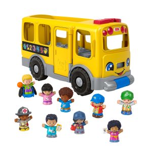 Fisher-Price Little People Big Yellow School Bus & Community Heroes Figures. Multilanguage Version
