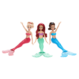 Disney Princess Ariel & Sisters Mermaid Fashion Doll 3-Pack With Glitter Fins. inspired By Disney Movie