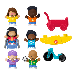 Fisher-Price Little People Play For All Figure And Accessory Pack For Toddlers. 9 Pieces