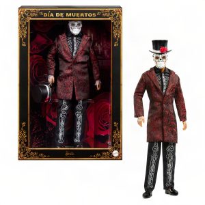 Barbie-Poupée Ken Día de Muertos 2026-Veste. Chapeau. Masque Amovible