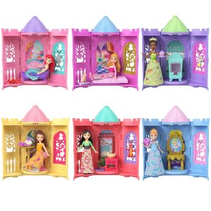 Princesses Disney  Tourelle Surprise  Petite Poupée. 5 Surprises