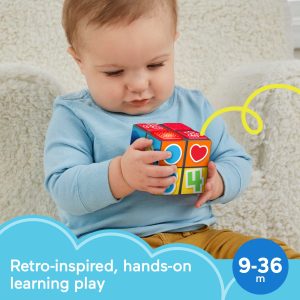 Fisher-Price Baby Learning Toy With Lights And Music. Puppy's Activity Cube - French Version