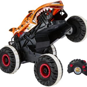 Hot Wheels Monster Trucks Vehículo a Control Remoto Tiger Shark Escala 1:15