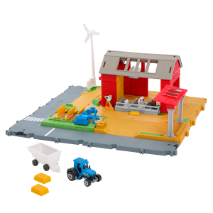 Matchbox Playset. Action Drivers Farm Adventure With 1:64 Scale Tractor & 6 Accessories