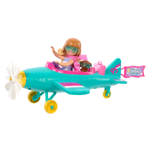 Barbie Chelsea Can Be… Plane Doll & Playset. 2-Seater AIrcraft With Spinning Propellor & 7 Accessories