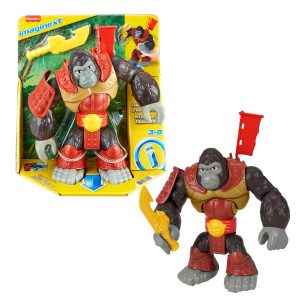 Imaginext Silverback Gorilla Smash Punching Action Figure For Preschool Kids. 3 Pieces