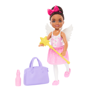 Barbie Chelsea Ballerina Doll & Accessories Set. Career-Themed Brunette Small Doll